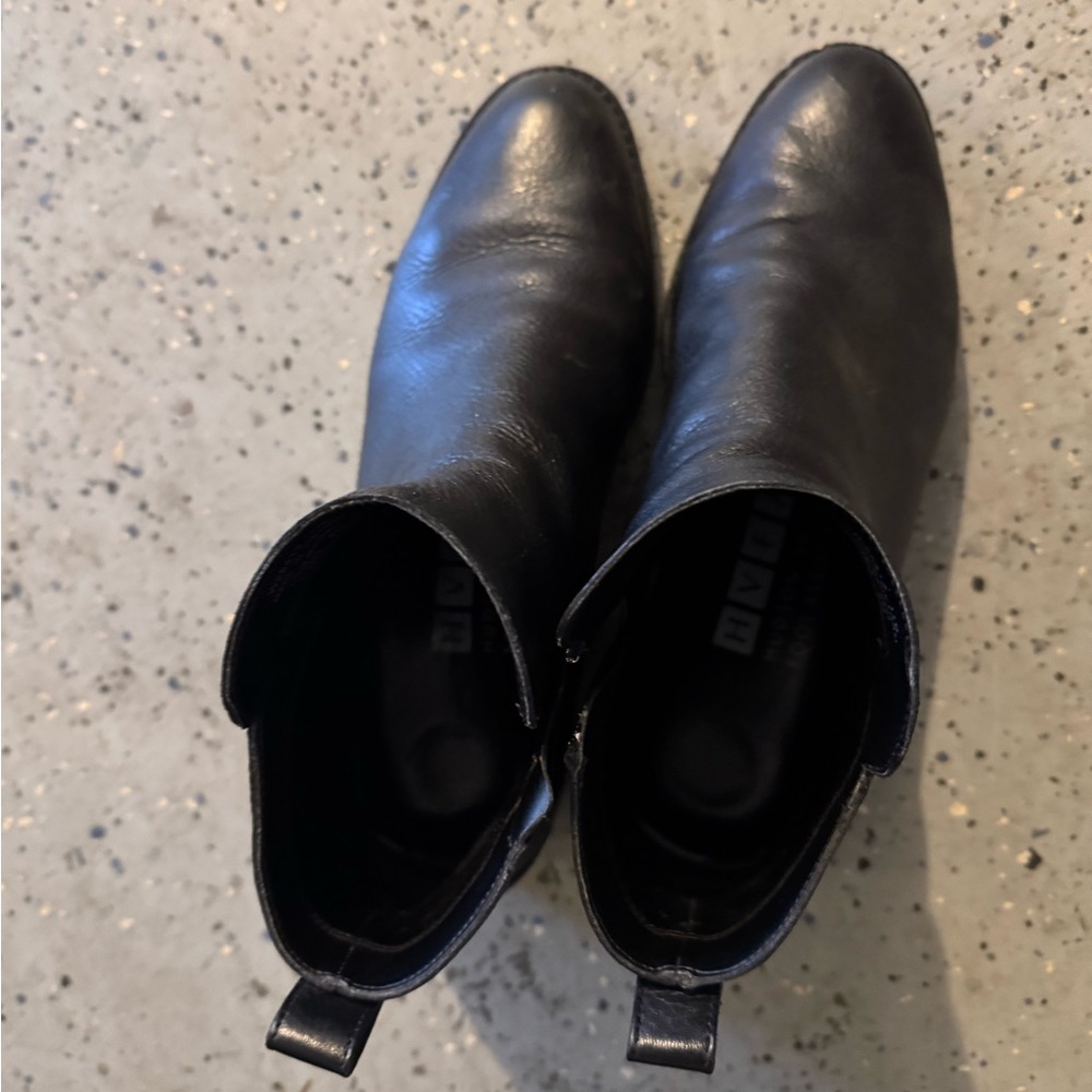 Cole Haan Black Leather Ankle Boots